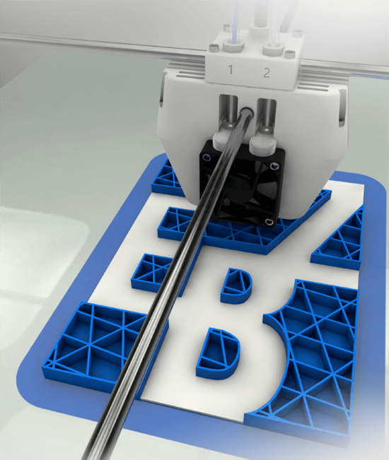 The 3D printing process offers a broad range of application options in operating resources and vehicle manufacturing.