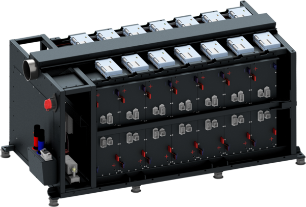 Picture of a LTO battery system.